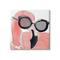 Stupell Industries Glam Fashion Pink Flamingo Sunglasses Pearls Bird Canvas Wall Art